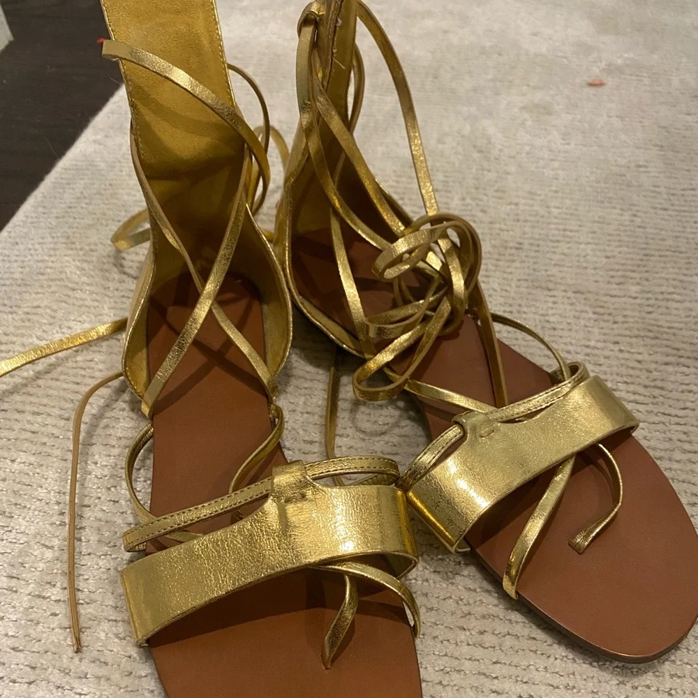 Gold Sandals - Picture 3 of 8